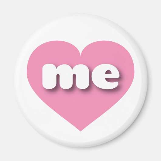 Maine roze hart - Ik hou van me Magneet (Voorkant)