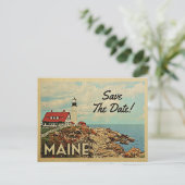 Maine Save the Date  Briefkaarten (Staand voorkant)