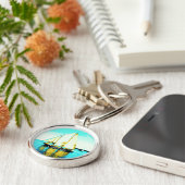 Maine schoener sailing Thunder_Cove Sleutelhanger (Zijkant)