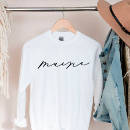 Maine Script State Women's Sweatshirt