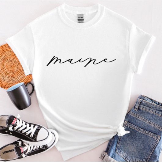 Maine Script State Women's T-Shirt