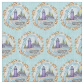 Maine Shells vuurtoren Stof (Close Up)