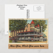 Maine, Skowegan House, Skowegan Briefkaart (Voorkant / Achterkant)
