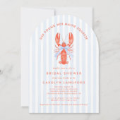 Maine Squeeze Coastal Lobster Bruiloftsborrel Kaart (Voorkant)