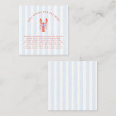 Maine Squeeze Vrijgezellenfeest Wishing Well Enclo Informatiekaartje (Voorkant / Achterkant)