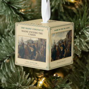 Maine Staatshood 1820 Geschiedenis Verzamelaar Decoratie