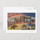 Maine (staatskapitaal/ventilator)grote brief briefkaart (Voorkant / Achterkant)