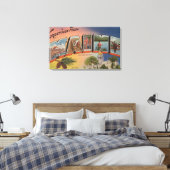 Maine (staatskapitaal/ventilator)grote brief canvas afdruk (Insitu (Slaapkamer))