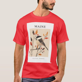 MAINE Staatsvogel Chickadee T-shirt