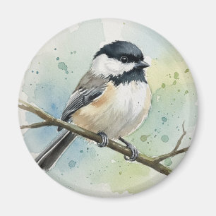 Maine Staatsvogel Zwartkapmees Magneet