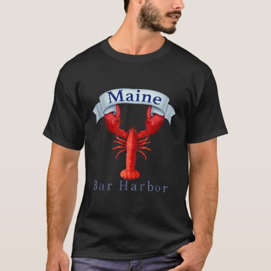 Maine State Bar Harbour Kreeft T-shirt (Voorkant)