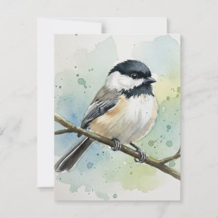 Maine State Bird met zwarte kap Briefkaart