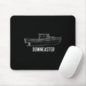 Maine State Downeaster Kreeften Vissersboot T-shir Muismat (Met muis)