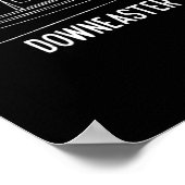 Maine State Downeaster Kreeftenvisserij Boot T-shi Poster (Hoek)