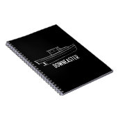 Maine State Downeaster Lobster Vist Boat T shir Notitieboek (Rechterzijde)