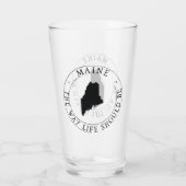 Maine State Drink glas (Achterkant)