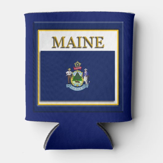 Maine State Flag Design Blikjeskoeler (Voorkant)