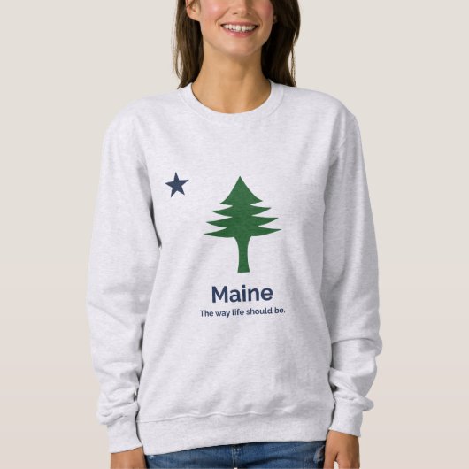 Maine State Flag sweatshirt (Voorkant)
