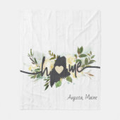 Maine State heeft uw rustieke thuisstad gepersonal Fleece Deken (Voorkant)