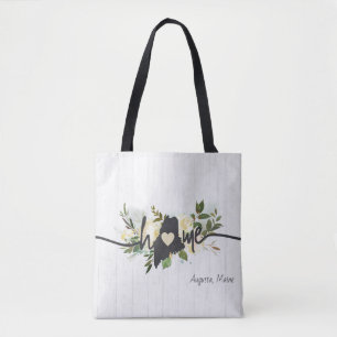 Maine State heeft uw rustieke thuisstad gepersonal Tote Bag