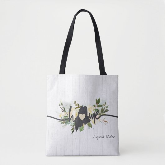 Maine State heeft uw rustieke thuisstad gepersonal Tote Bag (Voorkant)