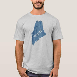 Maine State Home Houtnerf T-shirt