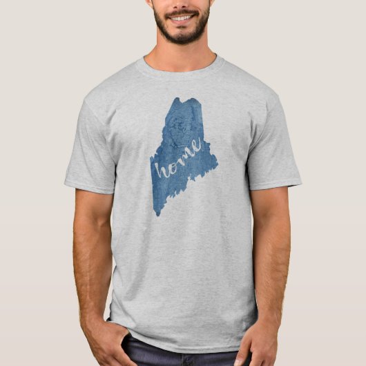 Maine State Home Houtnerf T-shirt (Voorkant)