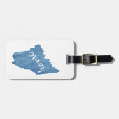 Maine State Home Wood Grain Bagagelabel (Voorkant horizontaal)