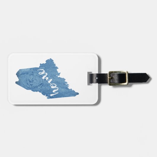 Maine State Home Wood Grain Bagagelabel (Voorkant horizontaal)