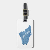 Maine State Home Wood Grain Bagagelabel (Voorkant verticaal)