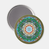 Maine State Mandala Magnet (Voorkant / Achterkant)