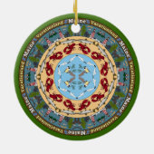 Maine State Mandala Ornament (Achterkant)
