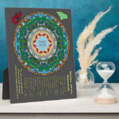 Maine State Mandala Plaque Fotoplaat (Zijkant)