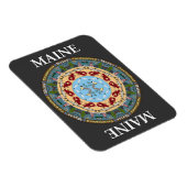 Maine State Mandala Vinyl Magnet Magneet (Rechterzijde)