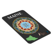 Maine State Mandala Vinyl Magnet Magneet (Rechterzijde)