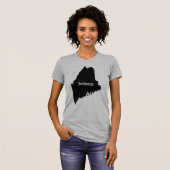 Maine State Map Belong T-shirt (Voorkant volledig)