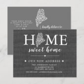 MAINE State Moving Announcement Post Kaart (Voorkant / Achterkant)