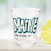 Maine State of USA New England Graffiti Bar drinke Shot Glas