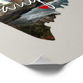 Maine State Photo insert and town name Poster (Hoek)