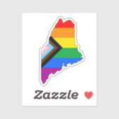 Maine State Pride LGBTQ Voortgang Pride Sticker (Vel)
