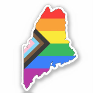 Maine State Pride LGBTQ Voortgang Pride Sticker