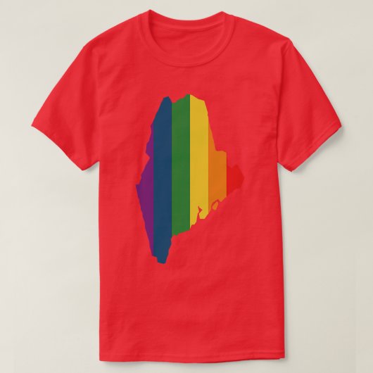 Maine State Rainbow T-shirt (Design voorkant)