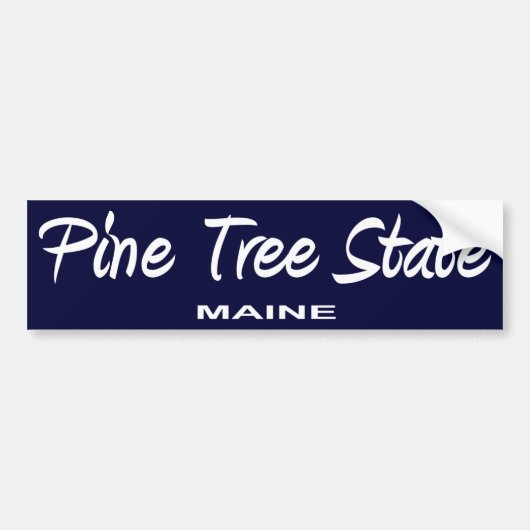 Maine State Slogan Bumpersticker (Voorkant)