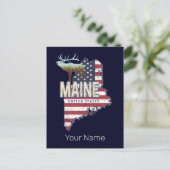 Maine State Verenigde Staten Kaart Verenigde Stat (Staand voorkant)