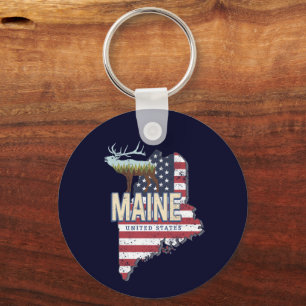 Maine State Verenigde Staten Kaart Verenigde Stat Sleutelhanger