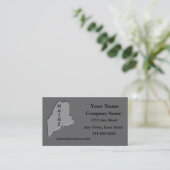 Maine State Visitekaartje gesneden stenen look (Staand voorkant)