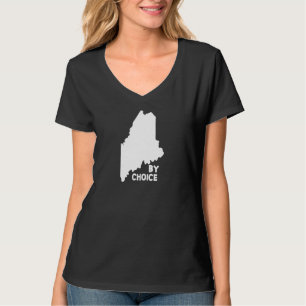 Maine state vs - kaart door keuze onderaan oosters t-shirt