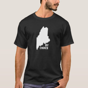Maine state vs - kaart door keuze onderaan oosters t-shirt
