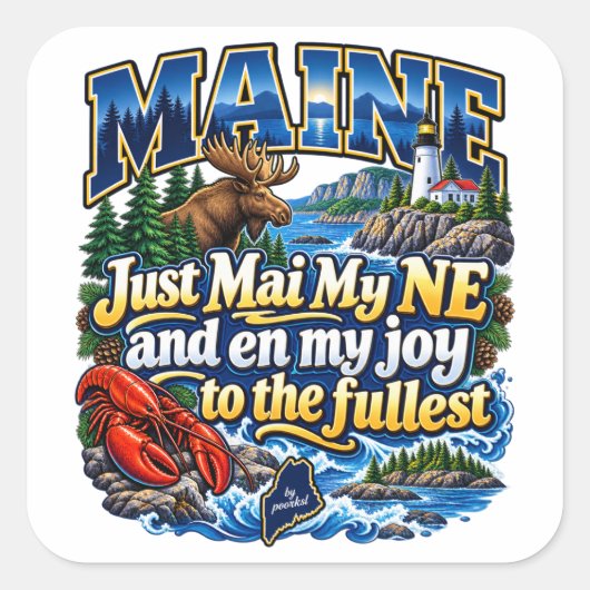 Maine sticker (Voorkant)