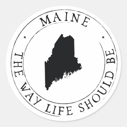 Maine Sticker Envelope Seal (Voorkant)